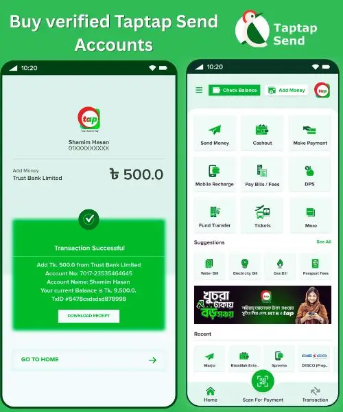 Verified TapTapSend Accounts Verified TapTapSend Accounts